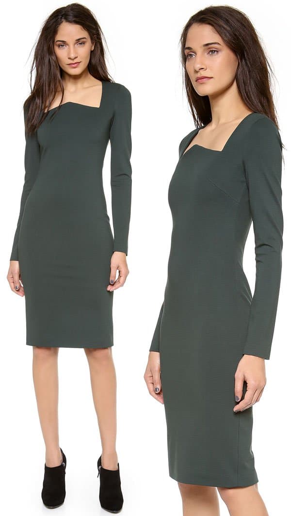 Cushnie et Ochs Long Sleeve Jersey Dress available at Shopbop
