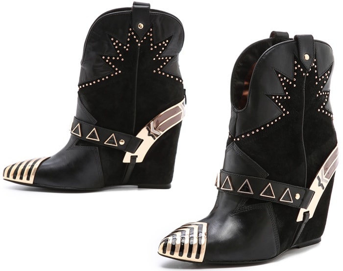 Ivy Kirzhner Revolver Embellished Western Booties