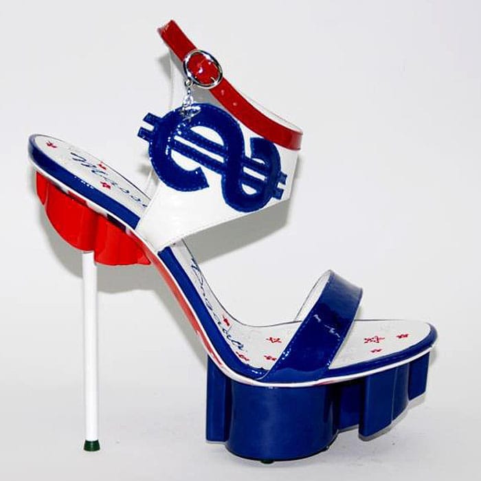 Massimo Dogana Shoes With Dollar Bills and Dollar Signs