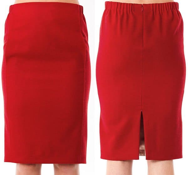 Nina Ricci Virgin Wool Pencil Skirt