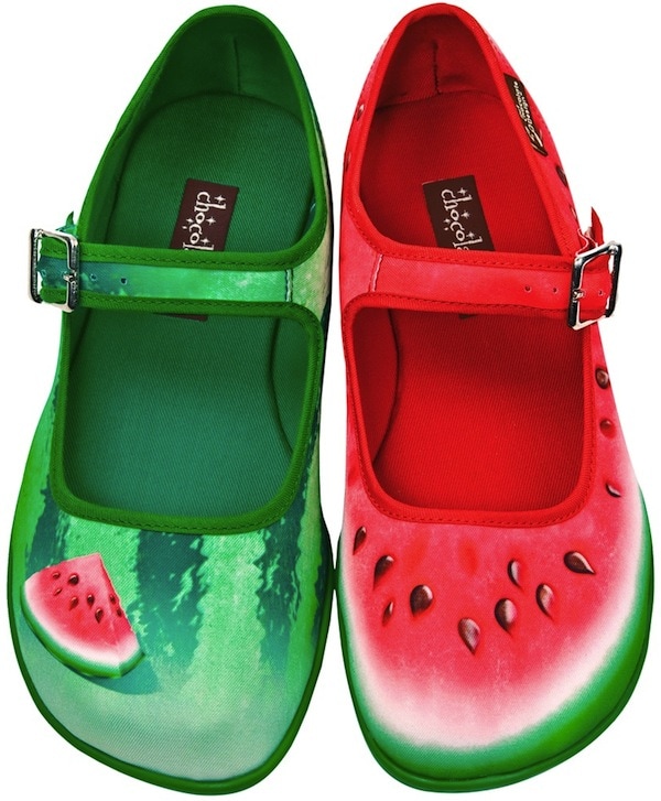 Chocolaticas Watermelon Mary Jane Flats