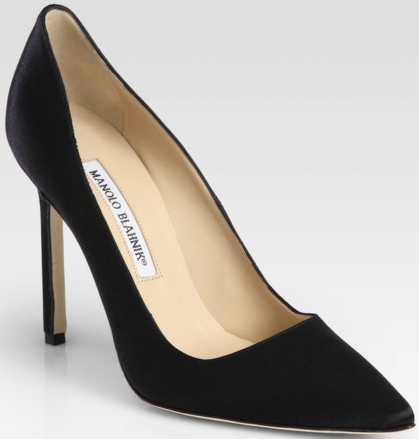 Manolo Blahnik "BB" Satin Pump