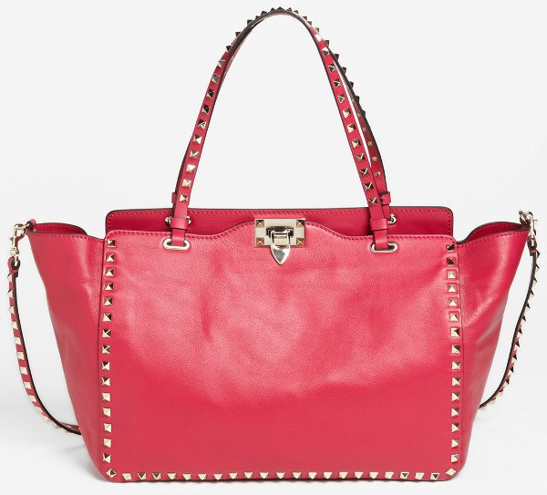 Valentino - 'Rockstud - Medium' Double Handle Leather Tote