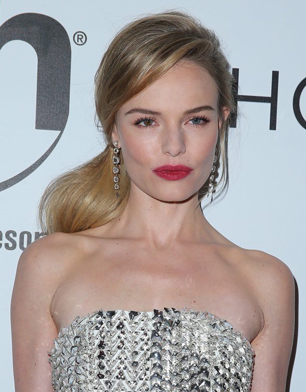 Kate Bosworth sparkles in a Swarovski crystal-embellished dress from Fendi