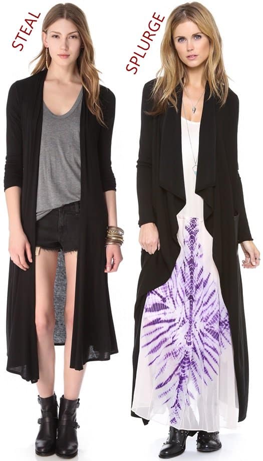 Riller Found Norma Extra Long Cardigan and Ramy Brook Ashton Cardigan