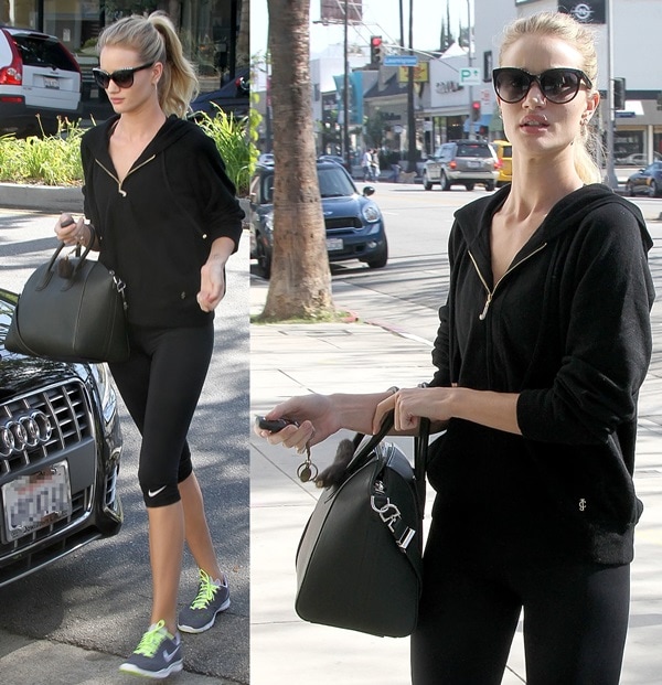 Rosie Huntington-Whiteley runs errands in Los Angeles