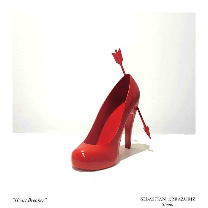 Red Heart Breaker shoes inspired by Laura