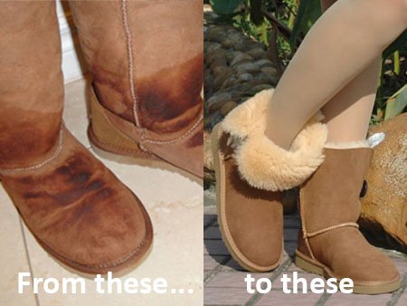From heavily stained suede to restored sheepskin boots, proper cleaning can dramatically improve the texture, color, and overall appearance of well-worn UGGs