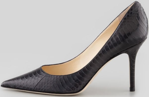 Jimmy Choo "Agnes" Snakeskin Pump