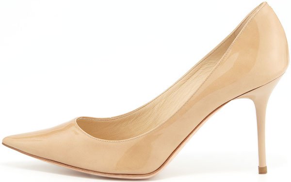 Jimmy Choo "Agnes" Pump in Nude