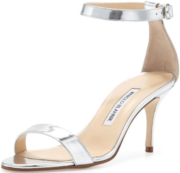 Manolo Blahnik "Chaos" Ankle-Strap Sandal