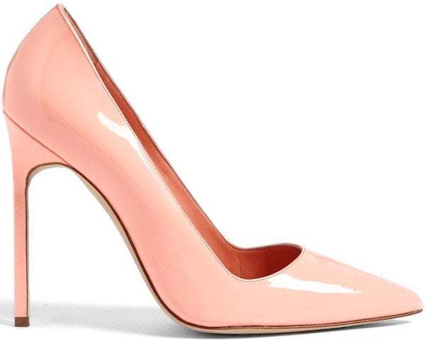 Manolo Blahnik "BB" Pointy-Toe Pump in Coral