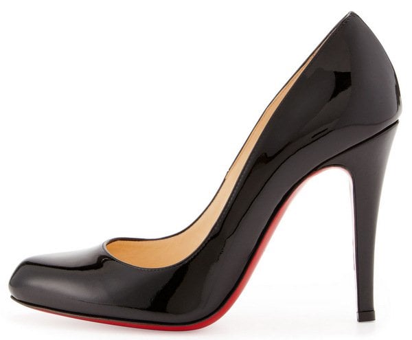 Christian Louboutin Decollette Patent Red Sole Pump