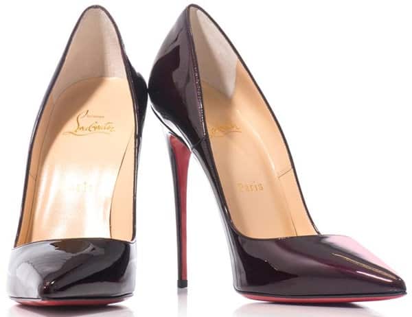 Christian Louboutin So Kate Pumps in Dark Burgundy