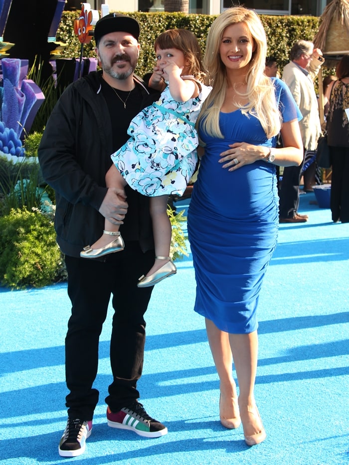 Holly Madison, Pasquale Rotella, and daughter Rainbow Aurora Rotella