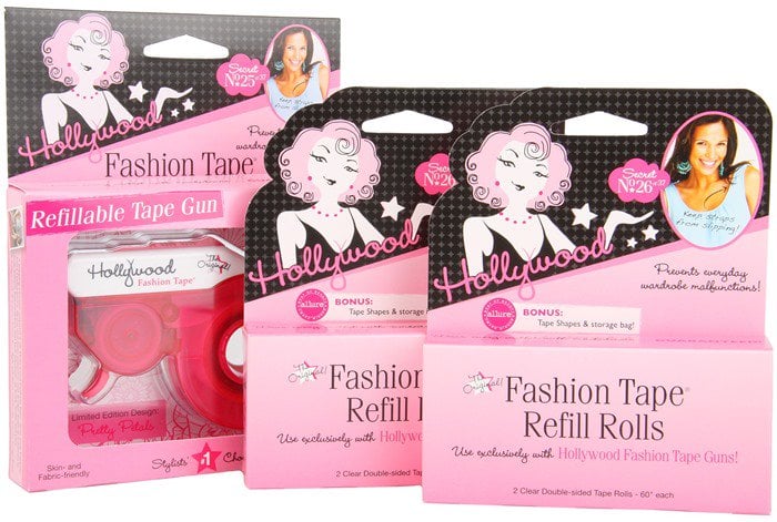 Hollywood Fashion Tape provides a reliable solution for securing your clothes and shoes, preventing wardrobe malfunctions with double-sided adhesive tape