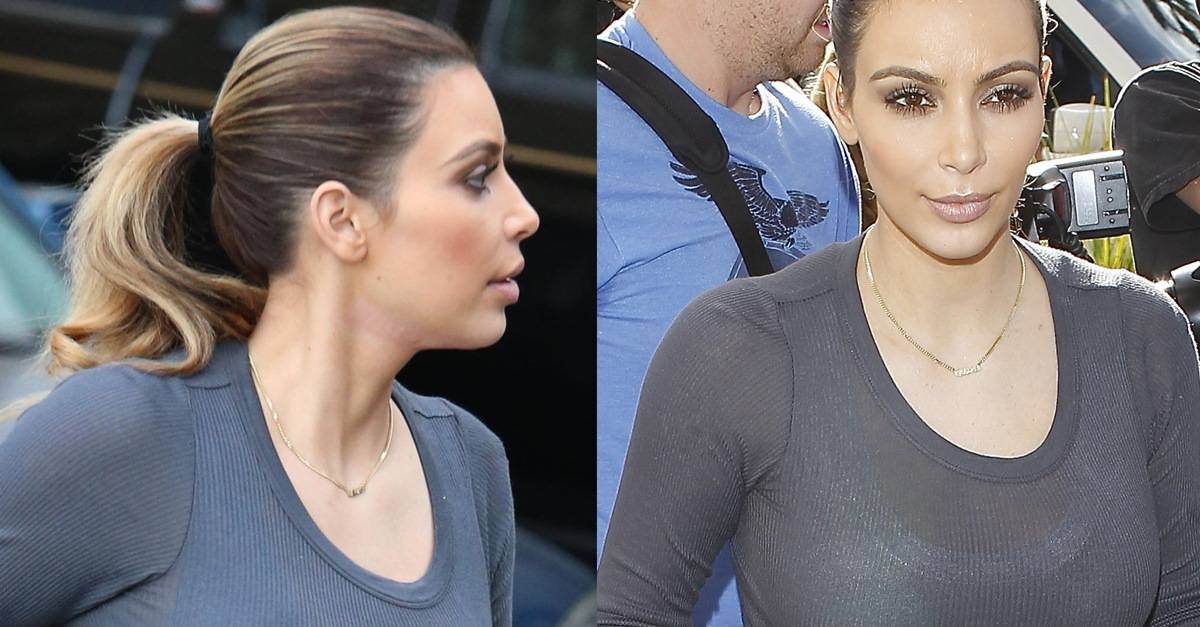 Kim Kardashian rocks zippered Josey boots by Dolce Vita and moto jeans