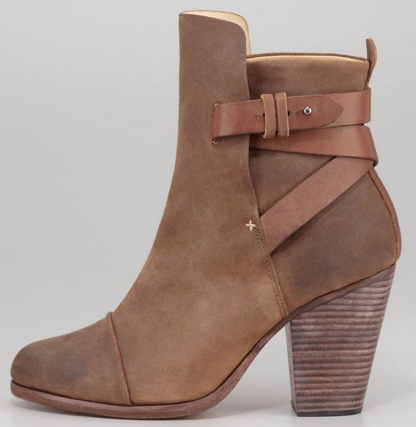 Rag Bone Kinsey Waxed Suede Bootie