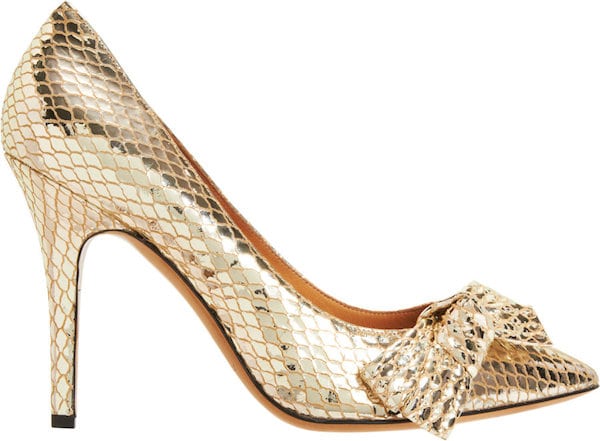 Isabel Marant “Poppy” Pumps in Metallic Leather