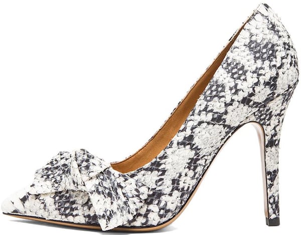 Isabel Marant “Poppy” Pumps in Beige Python