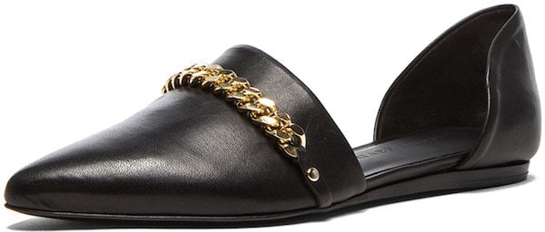 Jenni Kayne D'Orsay Chain Flats in Black