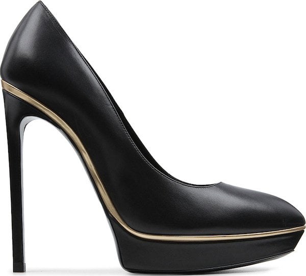 Saint Laurent "Janis" Pumps in Black Leather