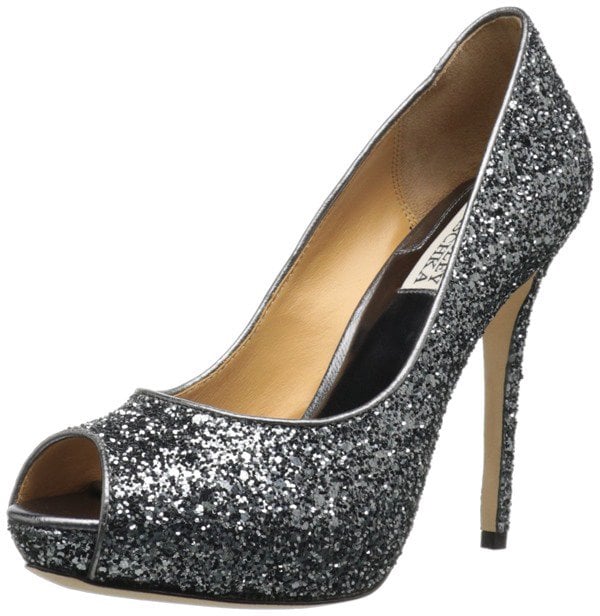 Badgley Mischka Divine Glitter Pumps