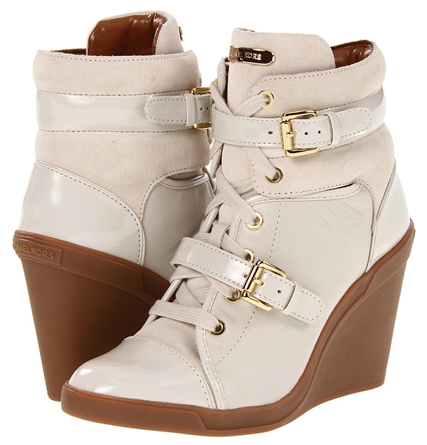 MICHAEL Michael Kors Skid Wedge Sneakers Vanilla