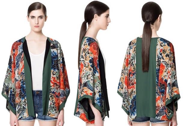 Zara Japanese Print Kimono