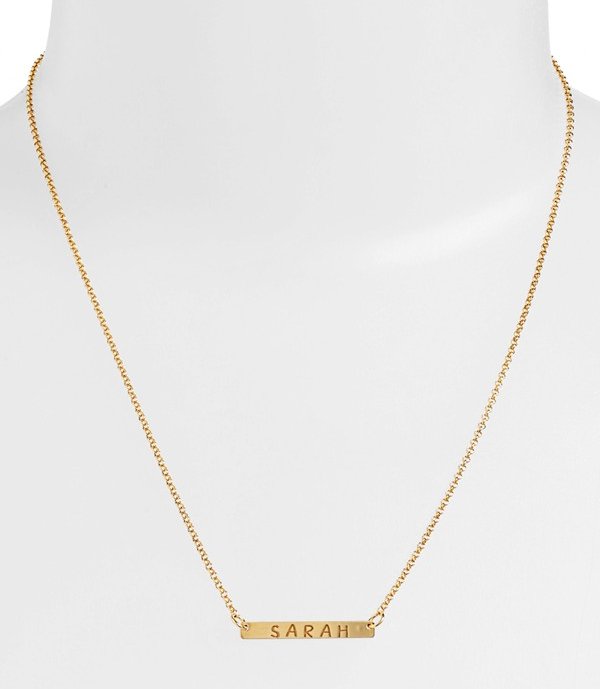 Agent Vivo Personalized Bar Monogram Necklace