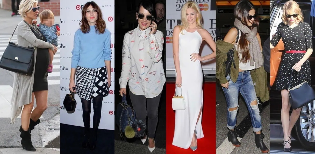 From Elsa Pataky to Taylor Swift, celebrities are embracing the trend of vintage-inspired single-strap mini handbags