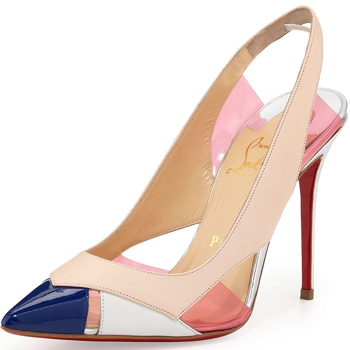 Christian Louboutin "Air Chance" Slingback Pumps in Poudre