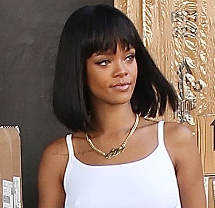 Rihanna's Cleopatra-inspired, sleek, and sophisticated hairstyle