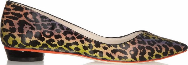 Sophia Webster "Loca" Leopard Holographic Flats