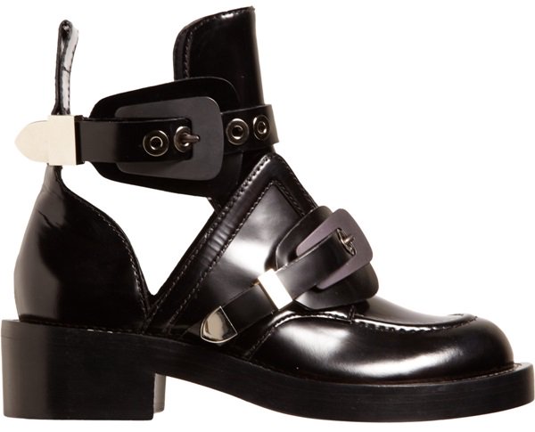 Balenciaga "Ceinture" Cutout Buckled Boots