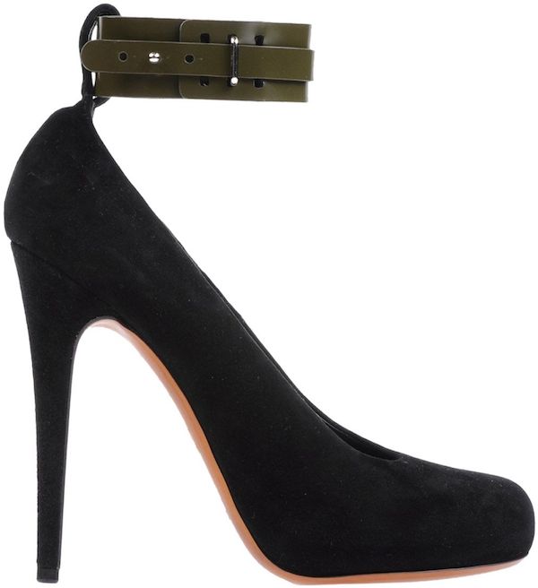Celine Ankle-Wrap Platform Pumps