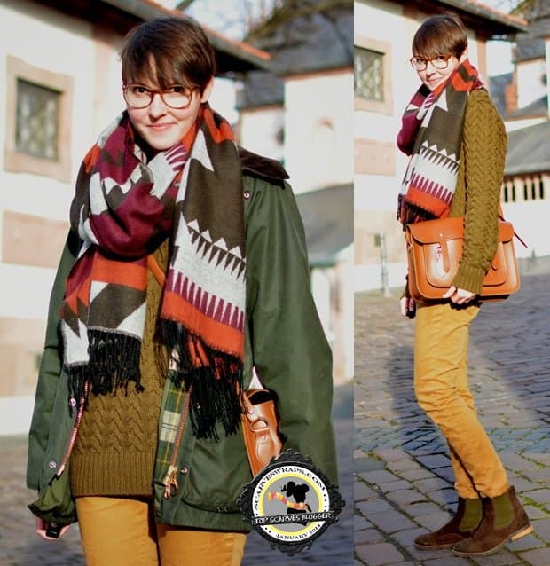 Coco wears fall colors in winter