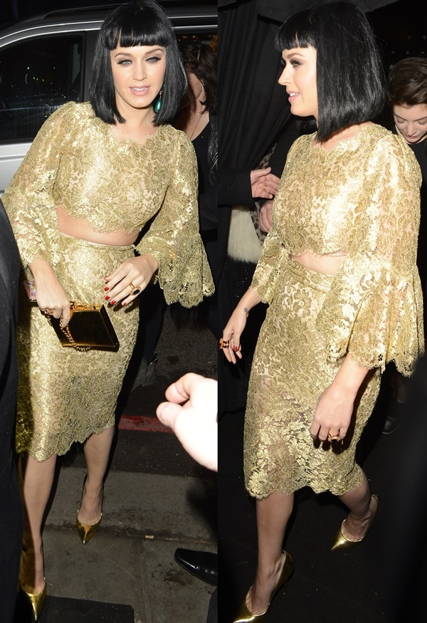 Katy Perry at Universal Music’s Brit Awards 2014 after-party