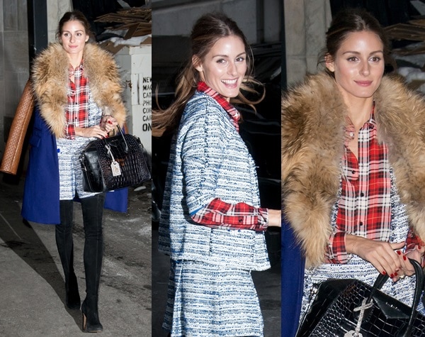 Olivia Palermo at the Marchesa Fall 2014 presentation