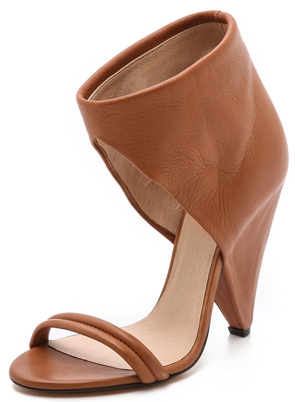 IRO Saika Cone-Heel Ankle-Cuff Sandals
