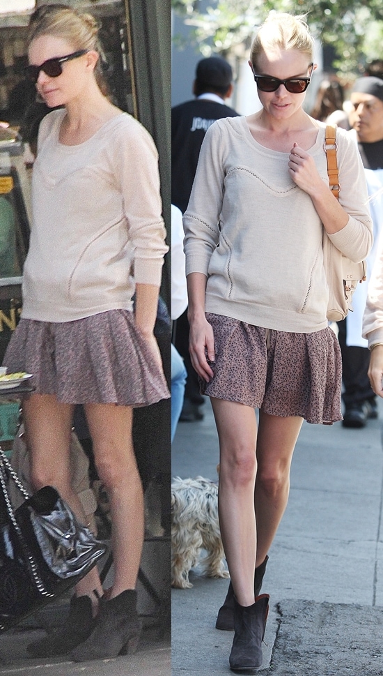 Proving a great boot is a versatile staple, Kate Bosworth styles her Isabel Marant "Forbes" suede ankle boots for a lunch date at Joan's on Third in West Hollywood in April 2010