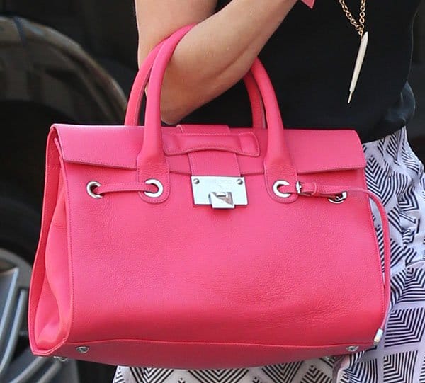 Reese Witherspoon's pink Jimmy Choo satchel