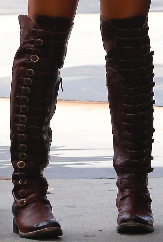 Vanessa Hudgens wearing Area Forte '4014' over-the-knee boots
