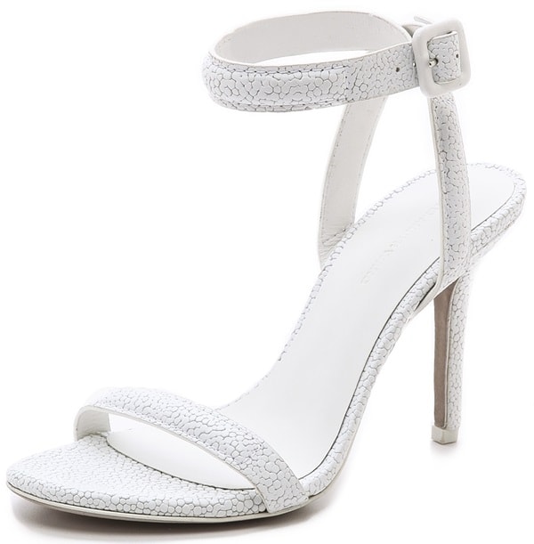 Alexander Wang "Antonia" Ankle-Strap Sandals in Peroxide