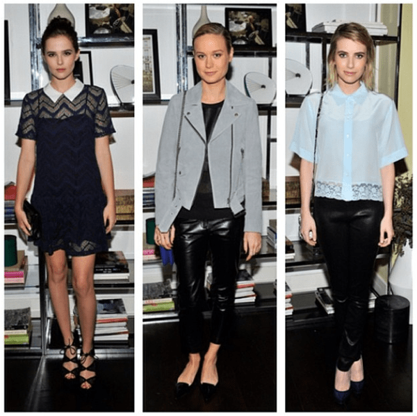 Ashley Anastasia's Instagram photo with the caption #sandroLA beauties @zoeydeutch #brielarson @emmaroberts6 all in @sandroparis cc @starworksgroup #chateau #sandro #paris #vip #style #starlets #swgLA #french #chic - posted on March 22, 2014