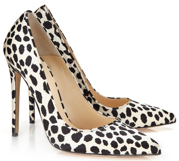 Bionda Castana Leopard Satin Daphne Pumps