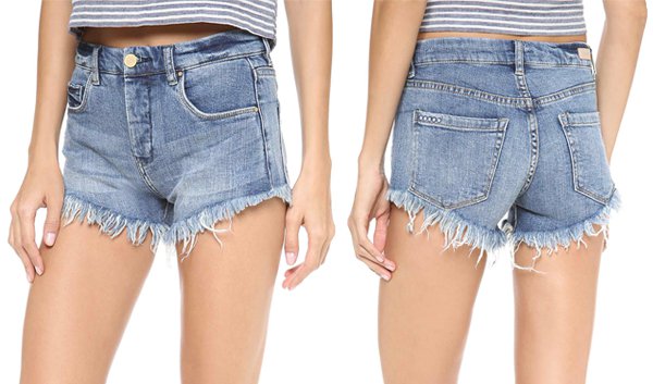 Blank Denim Cutoff Shorts in Jland, originally retailing for $70.00