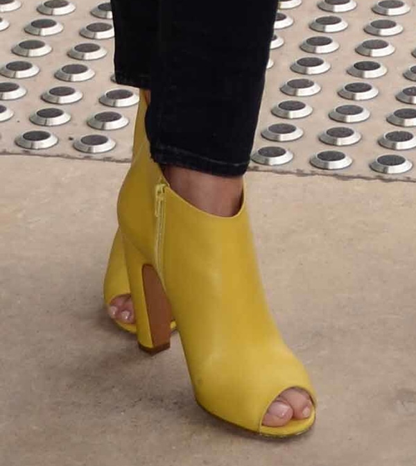 Cameron Diaz wearing Maison Martin Margiela booties