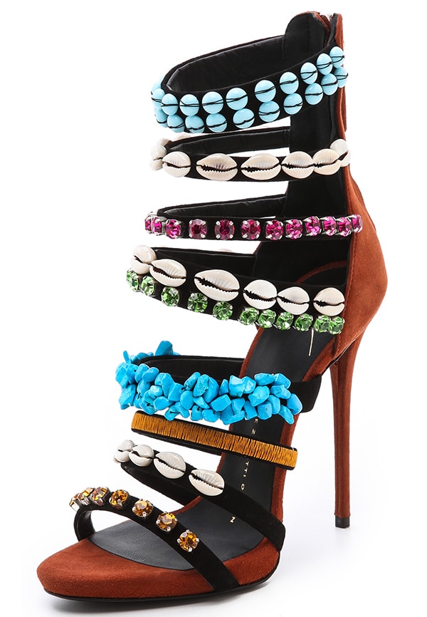 Giuseppe Zanotti Coline Strappy Embellished Sandals