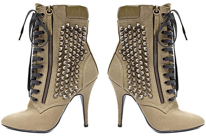 Giuseppe Zanotti for Balmain Studded Military Booties